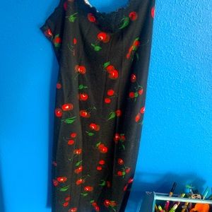 XS(2)black cherry dress Spaghetti strap